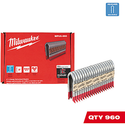 2″ 9GA GALV STAPLES