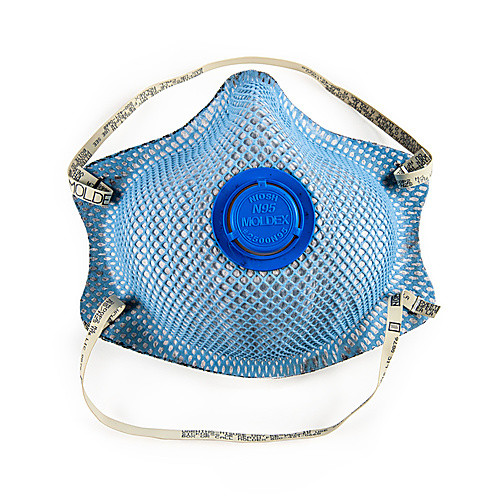Moldex 2500N95 Disposable Particulate Respirator Plus Nuisance Acid Gases with Valve, Medium/Large, NIOSH Approved