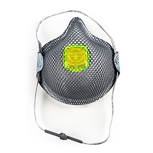 Moldex 2840R95 Disposable HandyStrap Particulate Respirator Plus Nuisance Organic Vapors, with Ventex Valve, Size Medium/Large, NIOSH Approved