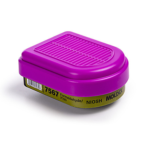 Moldex 7567 Semi-Rectangular Combo Formaldehyde Cartridge and P100 Filter