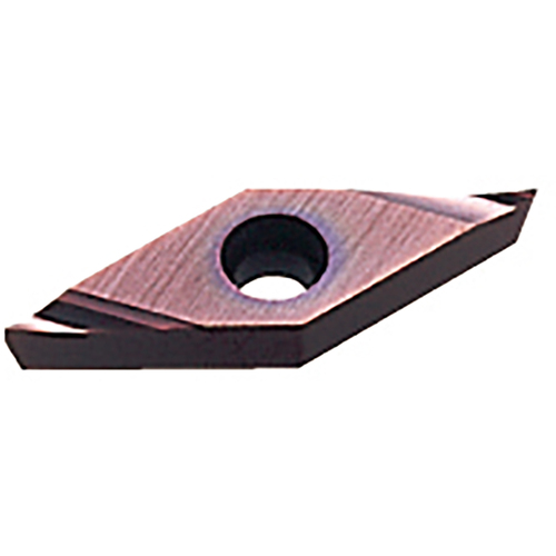 VBET 220.2 R-SR VP15TF, 0.1 mm Corner Radius, 3.18 mm Thick, 6.35 mm Inscribed Circle, Turning Indexable Insert