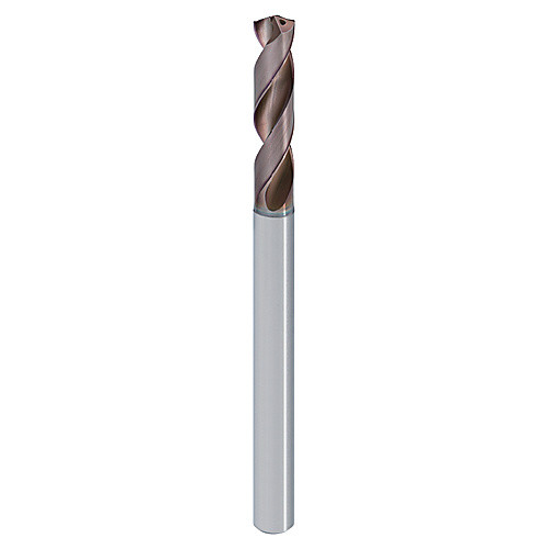 MVS0873X05S100 DP1020 0.3438″ Dia. × 0.394″ Shank × 2.898″ Flute Length × 5.063″ OAL, 140°, 2 Flute, Coolant Thru, Solid Carbide Drill