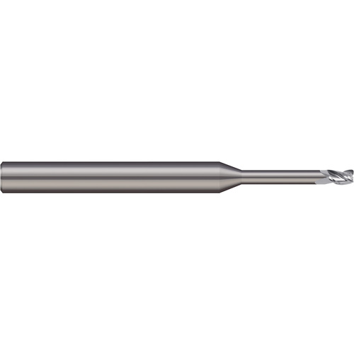 ‎MEFM-010-400-10 1.0mm × 38mm OAL 2 Flute Extra Fine Carbide Hard Milling Miniature End Mill - Uncoated