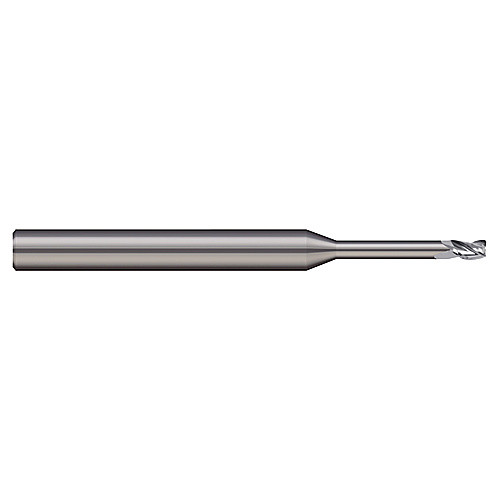 ‎MEFM-050-3000-100 5mm × 57mm OAL 2 Flute Extra Fine Carbide Hard Milling Miniature End Mill - Uncoated