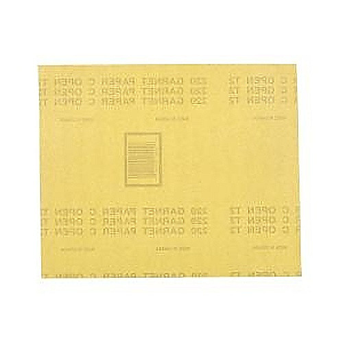 11″ × 9″ Woodsand A511 Paper Sheet 220 Grit Very Fine Garnet