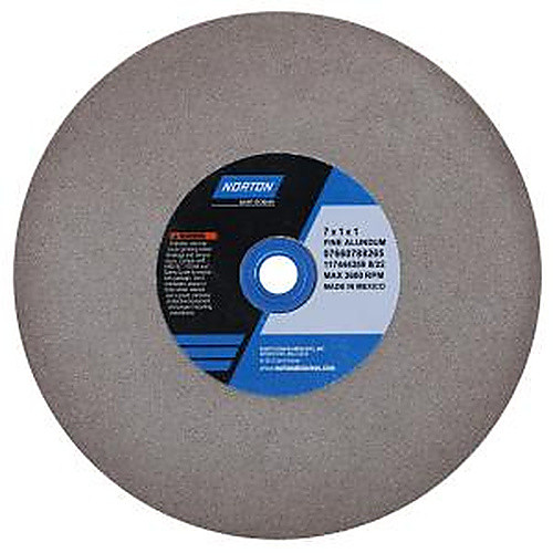 7″ × 1″ × 1″ Gemini Alundum Bench & Pedestal Wheel Type 01 Straight 100 Grit