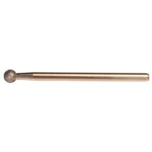 3/8″ Electroplated CBN Mandrel 100 Grit Spherical Ball end