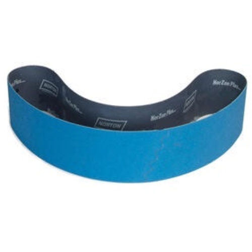 4″ × 90″ NorZon Plus R823 Narrow Belt 80 Grit Zirconia Alumina