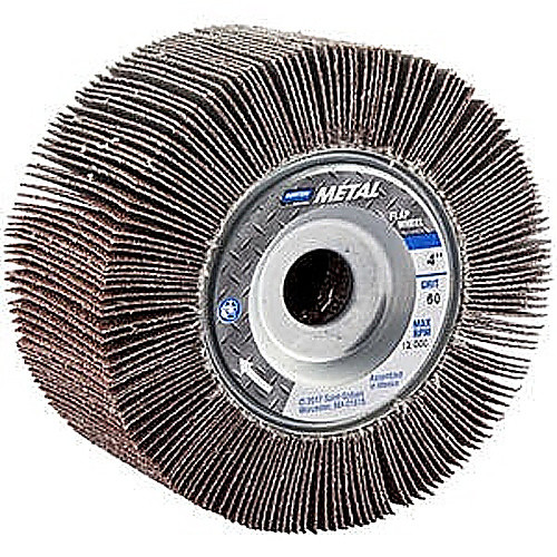 4″ × 2″ × 5/8″ Metalite R265 Flap Wheel 60 Grit Aluminum Oxide