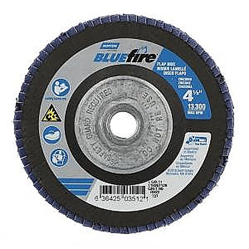 ‎4-1/2″ × 1/4″ × 5/8″ Charger R822 Flap Disc Type 27 Flat 60 Grit