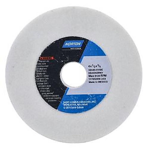 4″ × 1/2″ × 3/4″ 38A Toolroom Wheel Type 01 Straight 60 Grit Aluminum Oxide