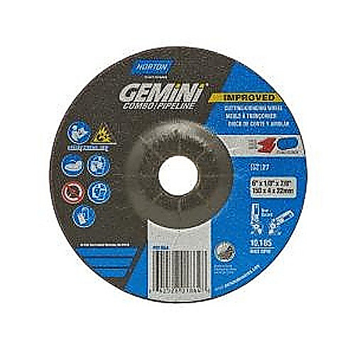 6 × 1/8 × 7/8″ Gemini Long Life Grinding Wheel A 24 T Type 27