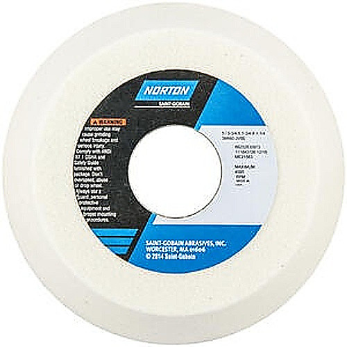 ‎5″ / 3-3/4″ × 1-3/4″ × 1-1/4″ 38A Toolroom Wheel Type 11 Flaring Cup 60 Grit Aluminum Oxide