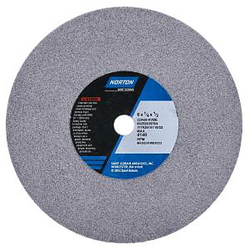 6″ × 1/4″ × 1/2″ 32A Toolroom Wheel Type 01 Straight 60 Grit Aluminum Oxide