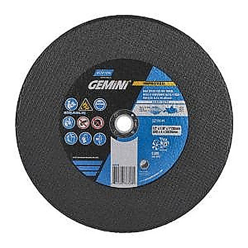 12″ × 1/8″ × 1″ Metal HD High Speed Cut-Off Wheel Type 01 Straight 24 Grit Aluminum Oxide