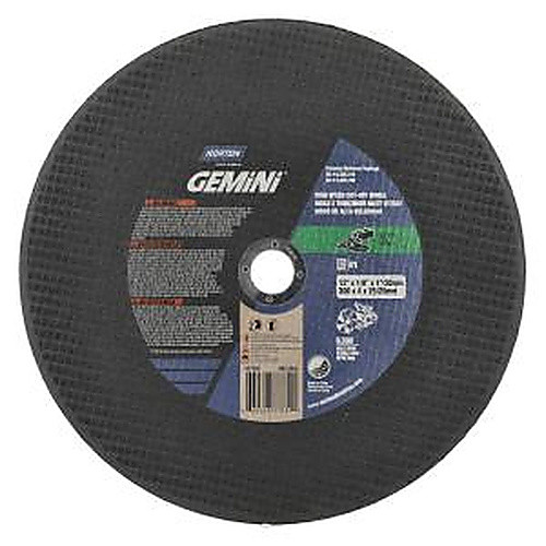 12″ × 1/8″ × 1″ Concrete High Speed Cut-Off Wheel Type 01 Straight Silicon Carbide