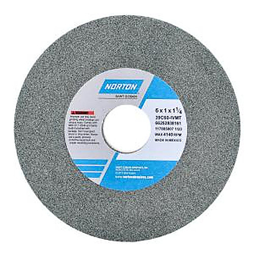 ‎6″ × 1″ × 1-1/4″ 39C Toolroom Wheel Type 01 Straight 60 Grit Silicon Carbide