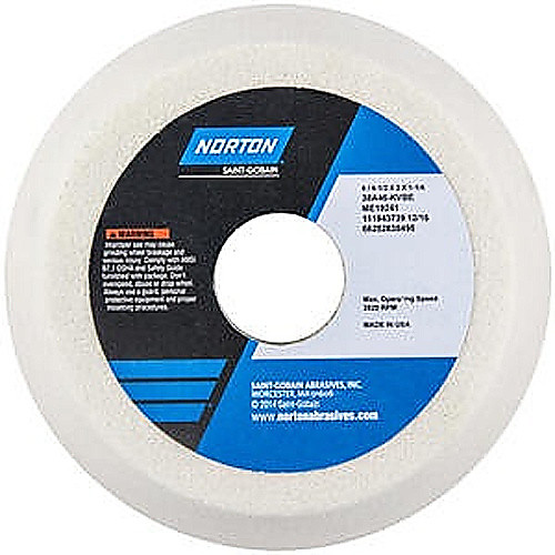 ‎6″ / 4-1/2″ × 2″ × 1-1/4″ 38A Toolroom Wheel Type 11 Flaring Cup 46 Grit Aluminum Oxide
