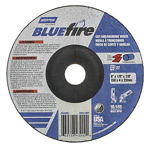 6 × 1/8 × 7/8″ BlueFire Grinding Wheel ZA 30 U Type 27