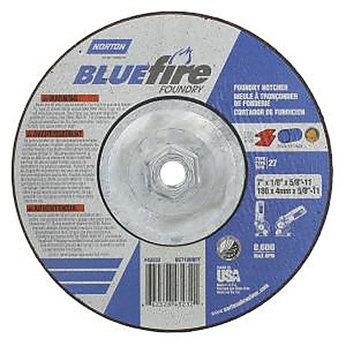 7″ × 1/8″ × 5/8″ BlueFire Non-Woven Depressed Center Wheel Type 27 Zirconia Alumina / Aluminum Oxide