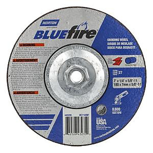 ‎7 × 1/4 × 5/8 - 11″ BlueFire Grinding Wheel ZA 24 S Type 27