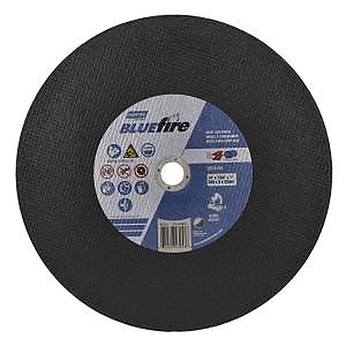 14″ × 7/64″ × 1″ BlueFire Chopsaw Cut-Off Wheel Type 01 Straight Zirconia Alumina/Aluminum Oxide