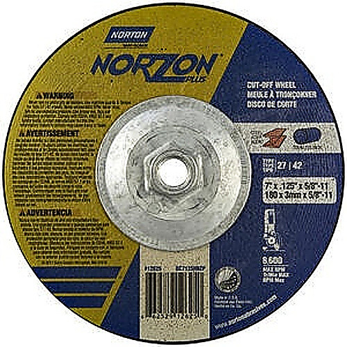 ‎7″ × 1/8″ × 5/8″-11 NorZon Plus Non-Woven Depressed Center Wheel Type 27