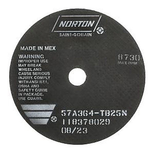 7″ × 1/16″ × 7/8″ Toolroom Cut-Off Wheel Type 01 Straight 36 Grit