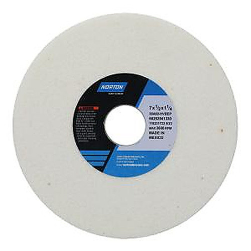 ‎7″ × 1/2″ × 1-1/4″ 38A Toolroom Wheel Type 01 Straight 60 Grit Aluminum Oxide