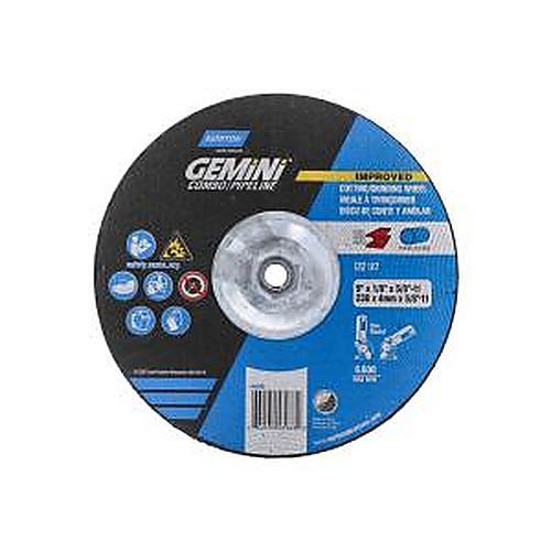‎9 × 1/8 × 5/8 - 11″ Gemini Long Life Grinding Wheel A 24 R Type 27