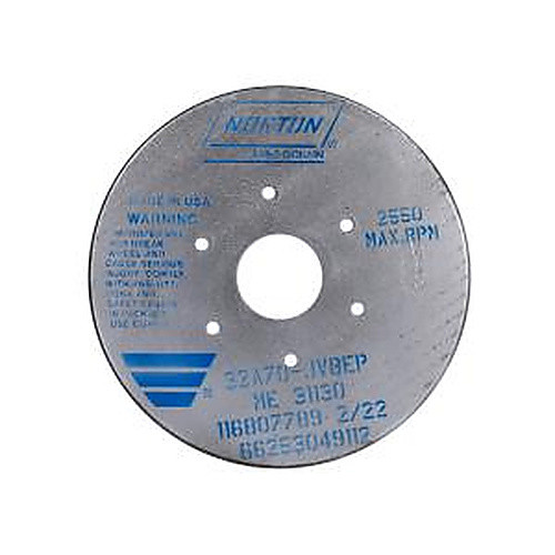 9″ × 2″ × 4 15/16″ 32A Drill Grinding Wheel Type 35 Plate Mounted 70 Grit Aluminum Oxide