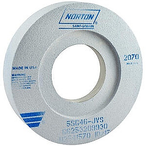 12″ × 2″ × 5″ Norton SG Surface/Cylindrical Wheel Type 07 Recessed Two Sides 46