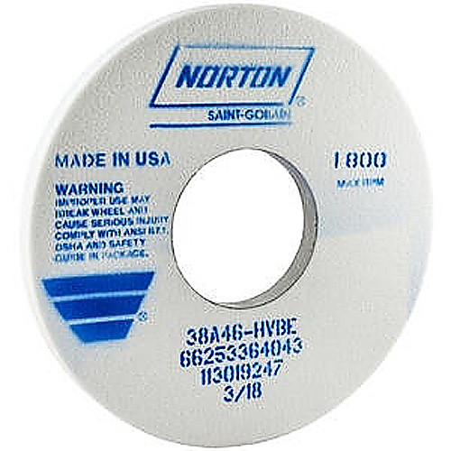 14″ × 1″ × 5″ 38A Surface/Cylindrical Wheel Type 01 Straight 46 Grit Aluminum Oxide