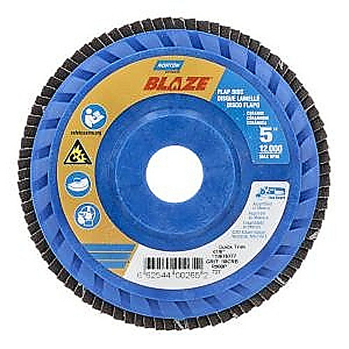 5″ × 1/4″ × 7/8″ SG Blaze R980P Flap Disc Type 27 Flat 80 Grit