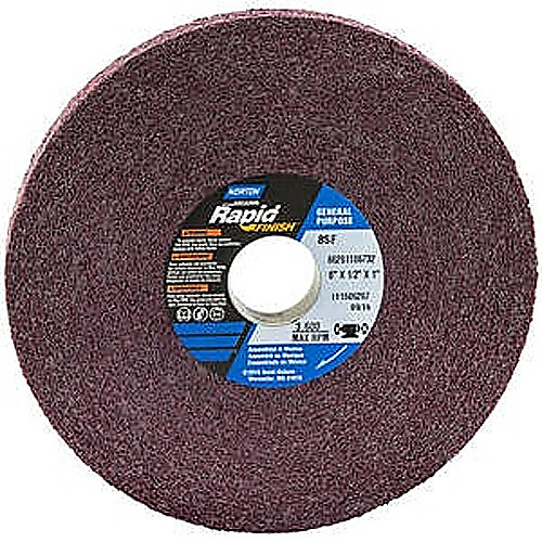 6″ × 1/2″ × 1″ General Purpose Convolute Wheel 8SF Silicon Carbide