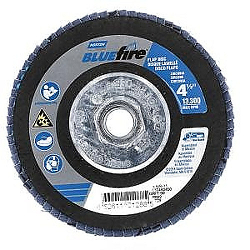 ‎4-1/2″ × 1/4″ × 5/8″ Charger R822 Flap Disc Type 29 Conical 60 Grit