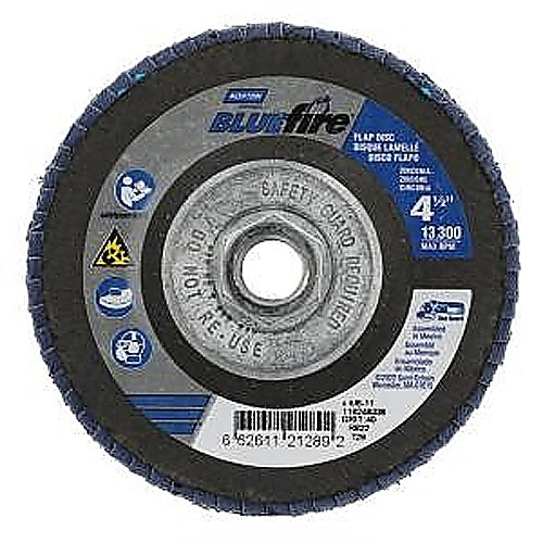 ‎4-1/2″ × 1/4″ × 5/8″ Charger R822 Flap Disc Type 29 Conical 40 Grit