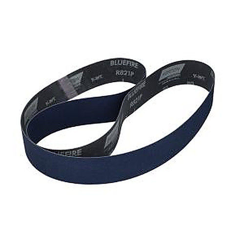 2 × 60″ BlueFire Cloth Narrow Benchstand Belt 80 Grit R821P Zirconia Alumina