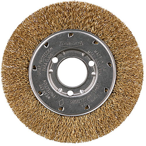 6″ X .014 BRASS WIRE 5/8 FACE WHEEL
