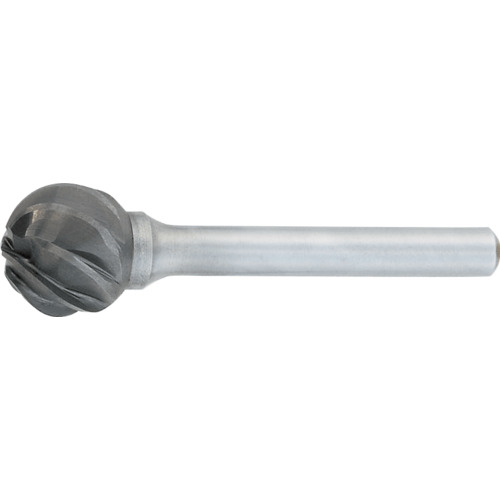 SD-3MA -9mm × 9mm LOC × 6mm Shank × 50mm OAL Ball Shape Carbide Aluminum Cut Burr