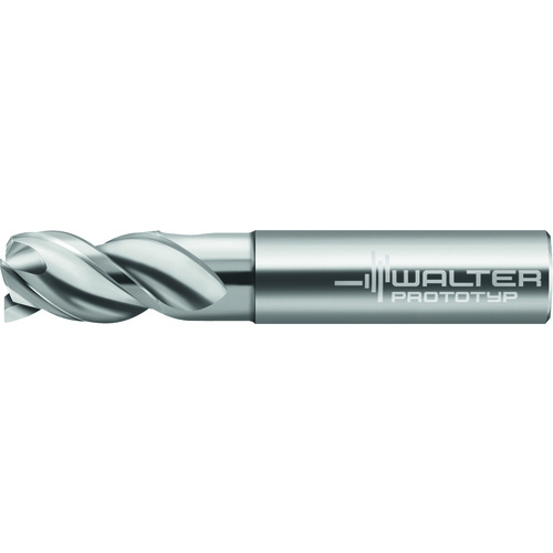 4mm Dia. × 8mm OAL 3 Flute Carbide 45° Helix End M