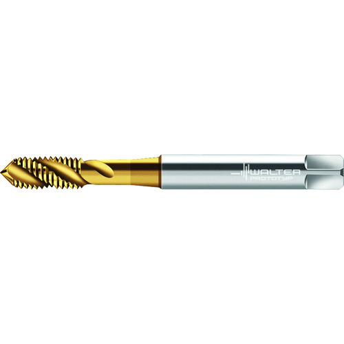M2x0.4 Metric 6H 3 Flute HSS-E TIN Modified Bottoming Spiral Flute Tap