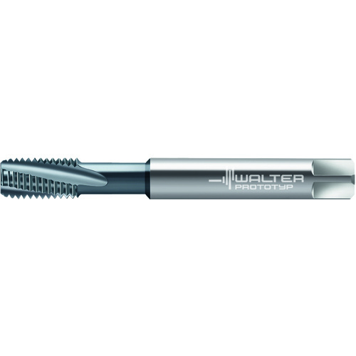 M6x1 6HX 4 Flute Carbide TiCN Spiral Flute Tap Axi