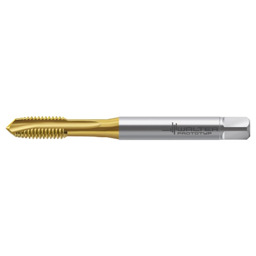 M2x0.4 6H 3 Flute HSS TiN Straight Flute Tap