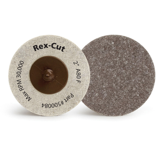 ‎2″-80 Grit - Aluminum Oxide - Roll-On Quick Change Disc