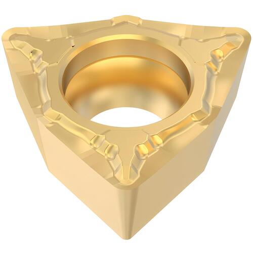 WCMT 32.52 F1 CP500, 1/32″ Corner Radius, 5/32″ Thick, 3/8″ Inscribed Circle, Turning Indexable Insert