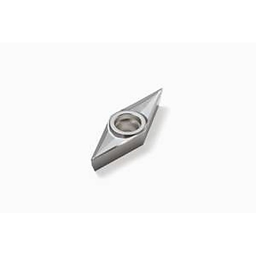 VCGT 333 AL KX, 0.047″ Corner Radius, 0.187″ Thick, 3/8″ Inscribed Circle, Uncoated, 35° Diamond, Turning Indexable Insert