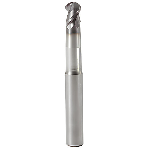 6 mm Dia. × 6 mm Shank × 5.5 mm DOC × 55 mm OAL, Carbide 2 Flute, 50° Helix, Round, External , Ballnose End Mill