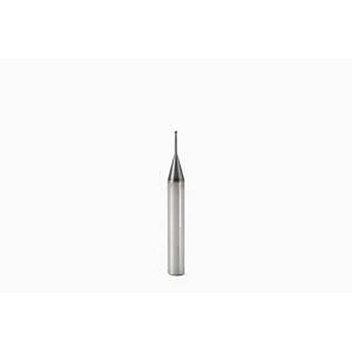 1.5 mm Dia. × 6 mm Shank × 1.5 mm DOC × 50 mm OAL, Carbide 2 Flute, 20° Helix, Round, Ballnose End Mill