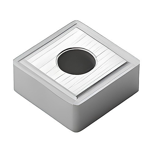 SNMP 432 M1 883, 0.031″ Corner Radius, 0.187″ Thick, 1/2″ Inscribed Circle, Uncoated, Square, Turning Indexable Insert